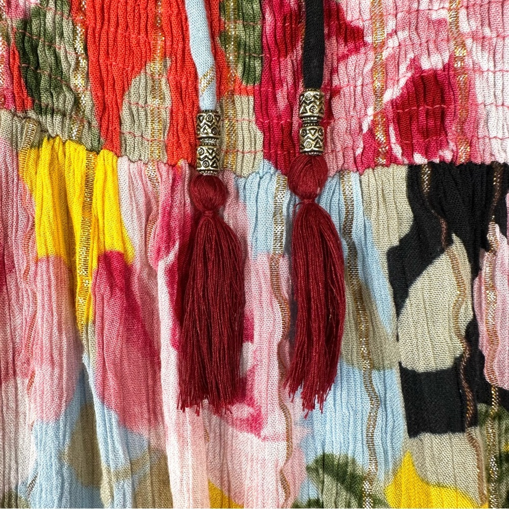 Me 2 Magic Floral Babydoll Spaghetti Strap Tiered Dress - Picture 3 of 7